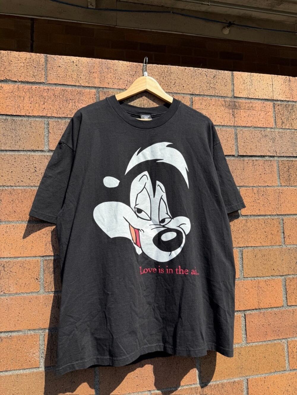1998 Pepe Le Pew Love is in the Air 90s Vintage Looney Tunes Shirt Bugs Bunny
